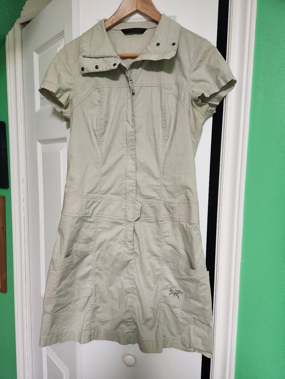 Arc'teryx Silver Grey Blasa Drop Waist Utility Dress Size 8